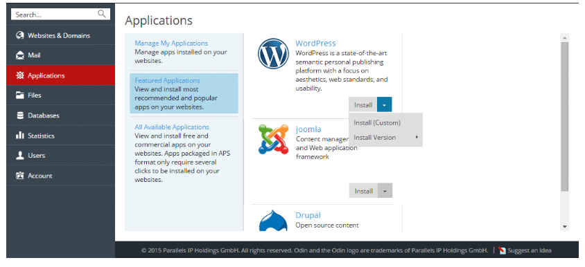 install an application