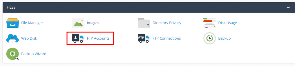 create FTP Account in cPanel