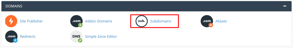 Add new subdomain in cPanel