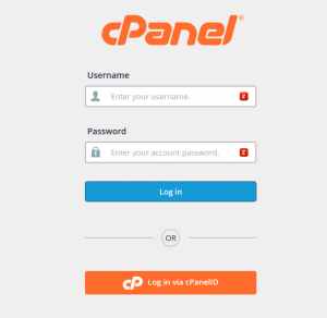 login to cPanel