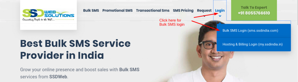 ssdindia bulk sms login