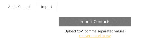 contact excel sheet