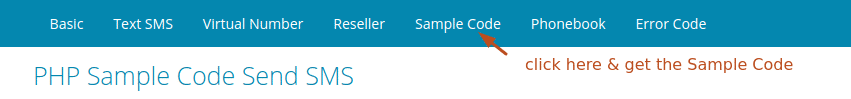 Bulk SMS API Sample Code