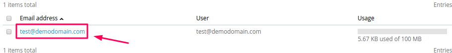 email address