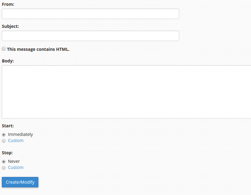 setup your auto reply email