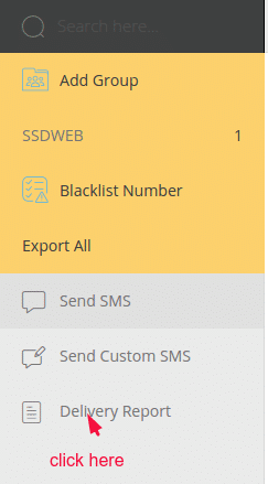 download SMS delivery report