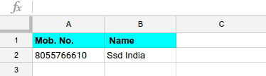 Contact Sheet for Bulk SMS Portal