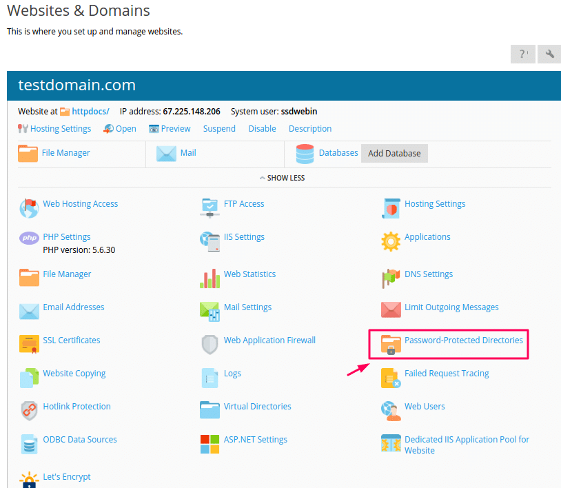 Password Protect directory