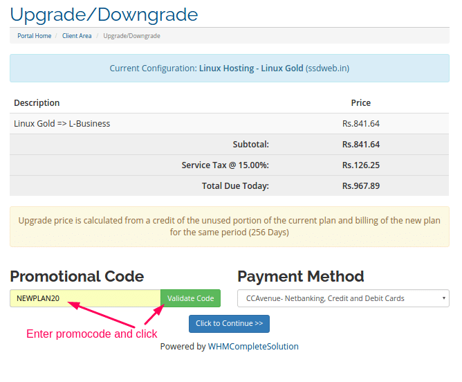 Use upgrade coupon if you have