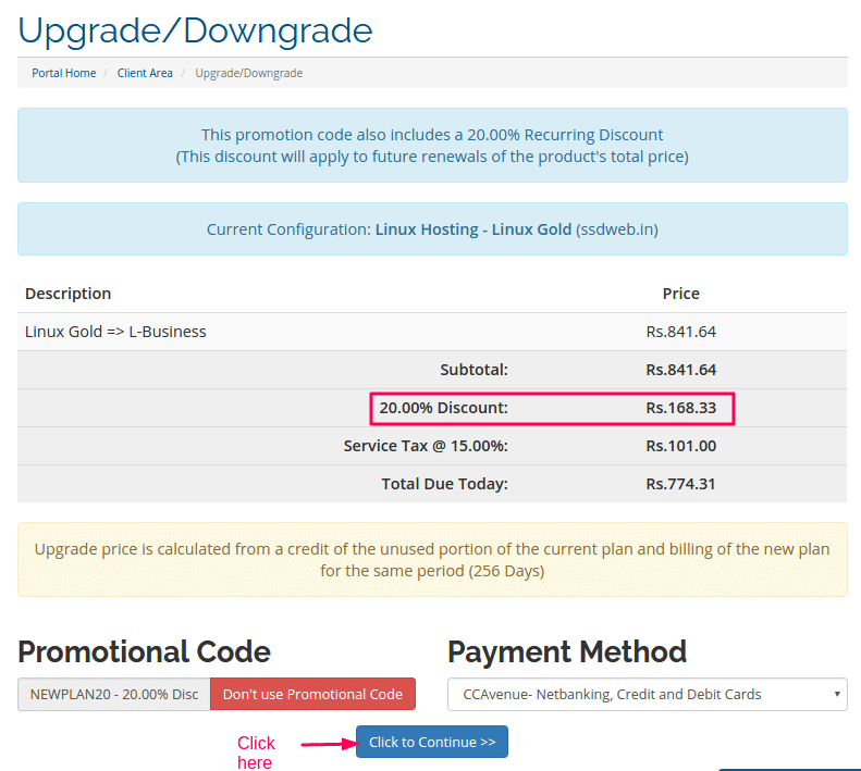 discounted upgrade cost.