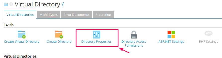 Dirctory Properties