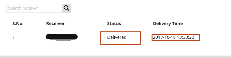 Sms delivered