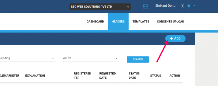 bsnl dlt header approval