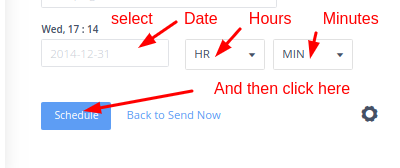 Schedule Bulk SMS Options