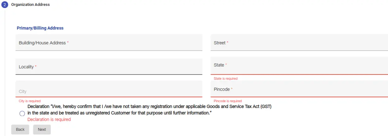 Entity Address